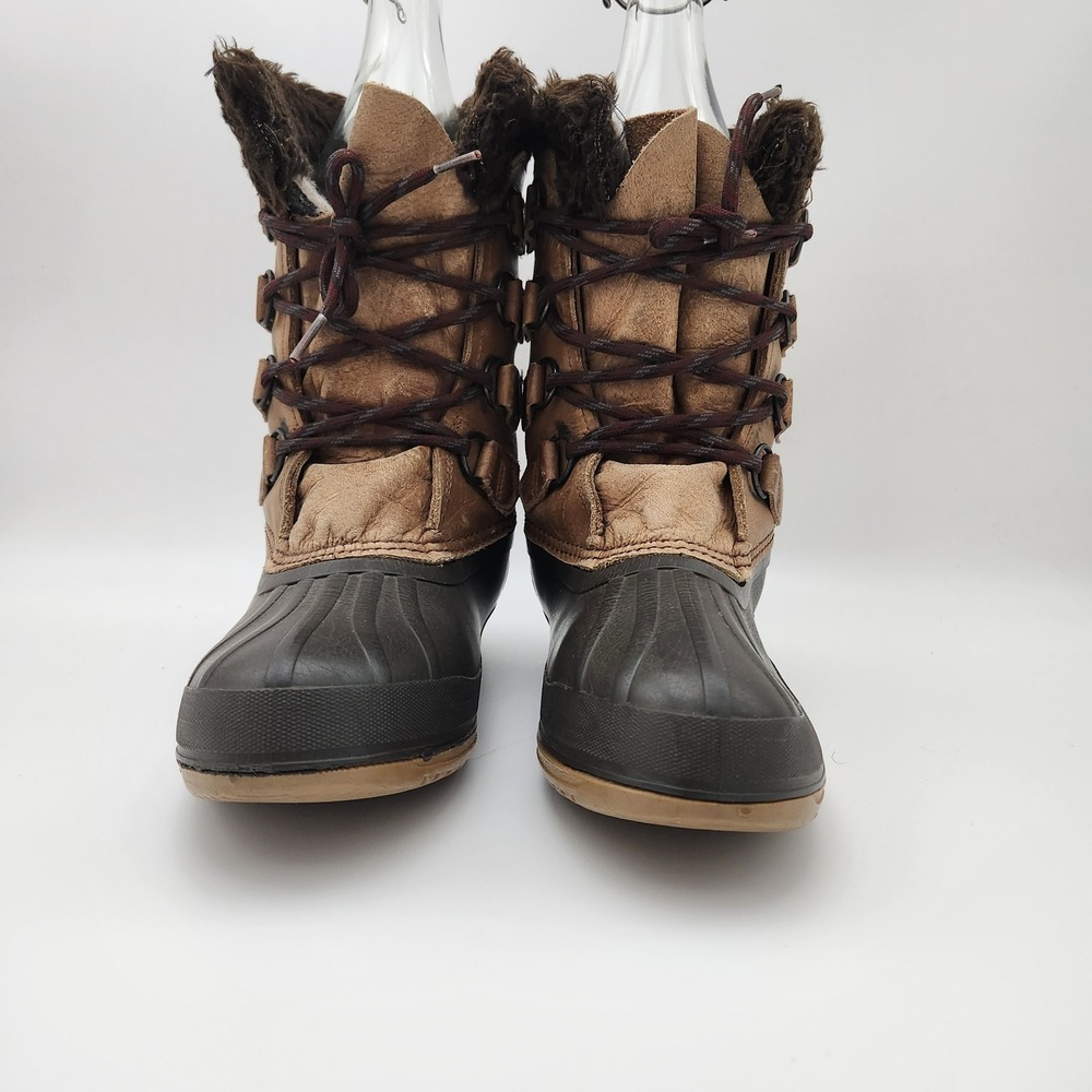 Sorel Badger Duck Boots Womens 8 Brown Vintage Made in Canada Winter Pac Boots